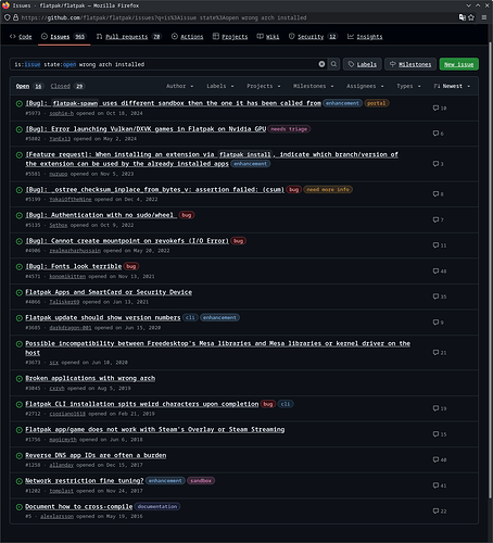 `@{'Date'='20251026T100753+0000'; 'Type'='Photo'; 'Origin'='Issues · flatpak_flatpak — Mozilla Firefox'}#`